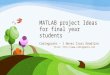 MATLAB Project Ideas For Final Year Engineering Students
