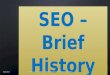 Seo brief history