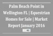 Palm Beach Point in Wellington FL | Equestrian Homes for Sale | Market Report January 2016