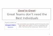 Great agile teams do not need the best individuals