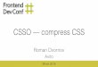 CSSO – compress CSS (english version)