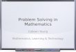 Problem solving in mathematics