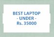 10 Best Laptops Under 35000 Rs For Students & Professionals