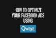 How to Optimize Your Facebook Ads using Qwaya