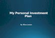 Personal Investment Plan
