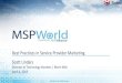 Best Practices in Service Provider Marketing -  MSP World 2016 - by MeritMile - SlideShare
