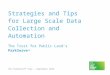 2016 conservation track: strategies and tips for large scale data collection and automation by emmalee dolfi and holly winscott