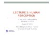 COMP 4010 Lecture3: Human Perception