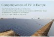 Competitiveness of PV systems in Europe