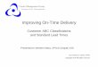 Improving On Time Delivery