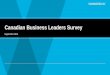 Rogers - Canadian Business Leaders Survey 2015