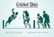 Cricket Quiz IIT Jodhpur Prelims with Answers