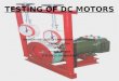 Testing of DC Motors