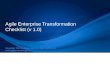 Agile Enterprise Transformation Checklist