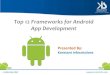 Top 12 frameworks for android app development