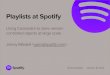 Playlists at Spotify - Using Cassandra to store version controlled objects