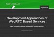 Development Approaches of WebRTC Based Services