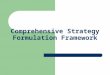 Comprehensive strategy formulation framework