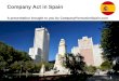 Company Act in Spain