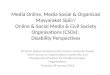 Civil Society, Online Media & Disability