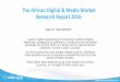 African Digital Market Research 2016 - Amanda