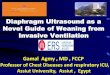 Diaphragm Ultrasound as a Novel Guide of Weaning from Invasive Ventilation