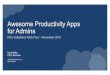 Awesome Productivity Apps for Salesforce Admins - Nov 2015
