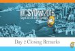 WordCamp Sydney 2016 - Day 2 Closing Remarks