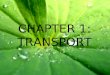Chapter 1 transport