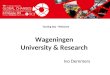 TCI 2016 Wageningen University & Research