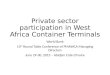Private sector participation in West Africa Container Terminals, World Bank