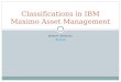 Classifications in IBM Maximo Asset Management
