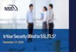 Is Your Security Blind to SSL/TSL?