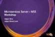 Workshop/Tutorial WSO2 Micro Services Server