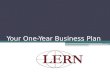 One year business plan