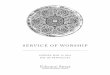 SERVICE OF WORSHIP