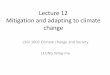 Lecture 11  mitigation and adaptation