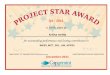 Project star Award 037161