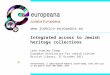 2. Judaica Europeana: library, archive and museum collections 