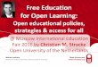 20160415 MIEF Free Education Open Learning Christian M. Stracke