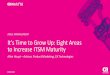 It’s Time to Grow Up: Eight Areas to Increase ITSM Maturity