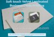Soft touch velvet laminated business cards printing