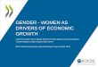 Gender Session - Women as drivers of economic growth - OECD Global Parliamentary Network meeting, Tokyo, Japan
