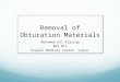 Removal of obturation materials