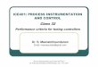Class 32   performance criteria for tuning controllers
