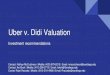 Uber and Didi Valuation