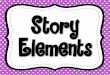 Story elements posters
