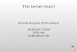 Kernel Recipes 2016 - The kernel report