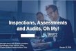 Inspections, Assessments and Audits, Oh My!