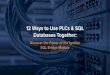 12 Ways to Use PLCs & SQL Databases Together